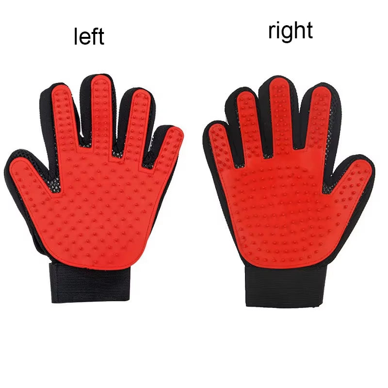 Pet Hair Glove Comb Pet Dog Cat Grooming Cleaning Glove Deshedding Hair Remover Massage Brush Animal Supplies Cat Accessoies