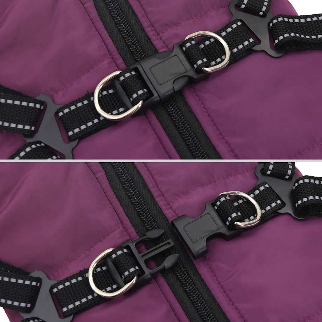 Hundemantel Hundejacke Hundeweste Mit Geschirr Wasserdicht Reflektierend Vidaxl