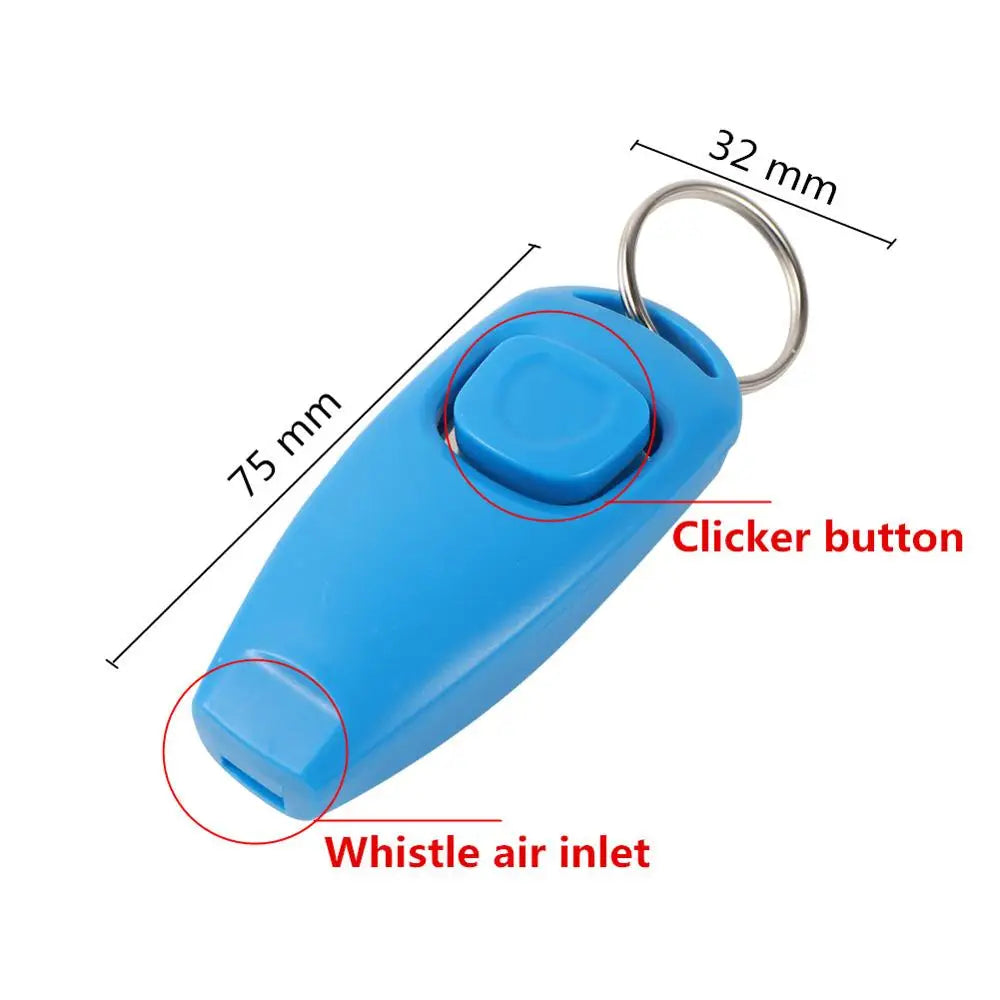 Pet Dog Whistle and Clicker Training Aid for Bark Control - Portable Trainer Tool for Puppies