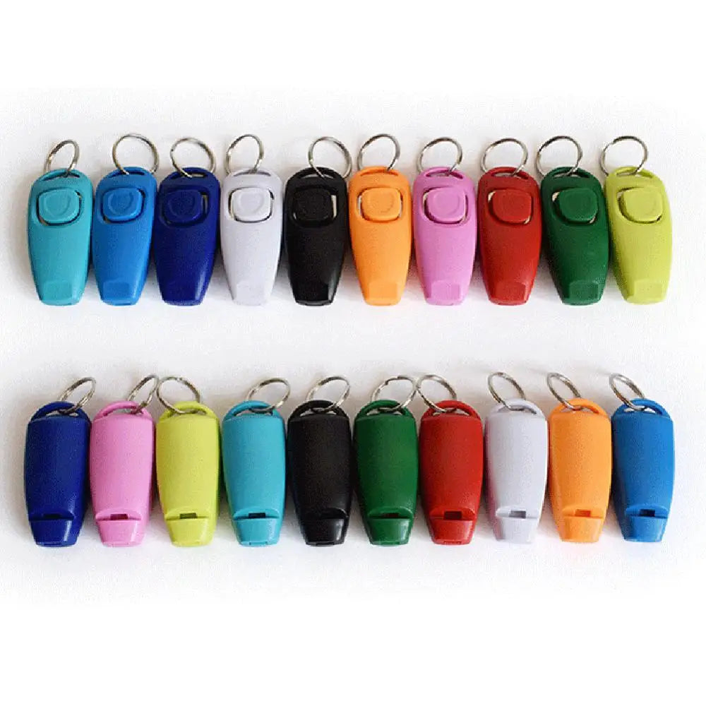 Pet Dog Whistle and Clicker Training Aid for Bark Control - Portable Trainer Tool for Puppies