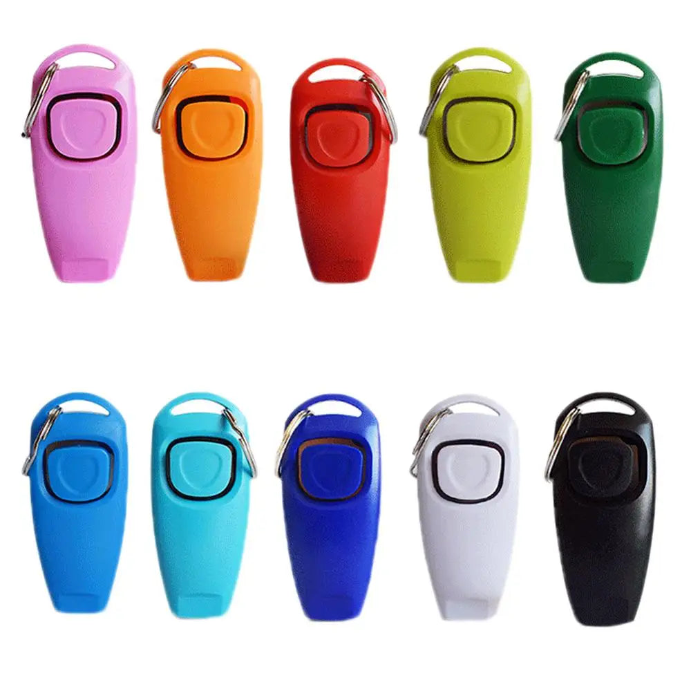 Pet Dog Whistle and Clicker Training Aid for Bark Control - Portable Trainer Tool for Puppies