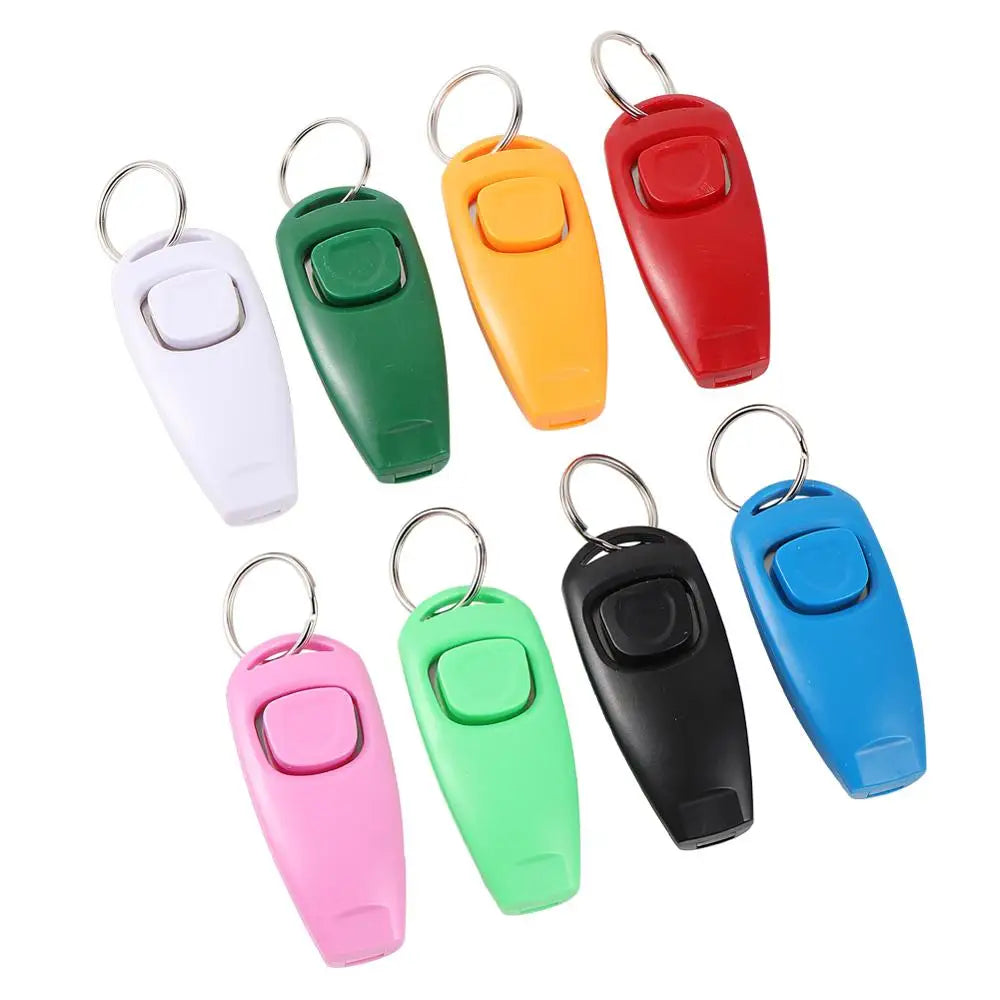 Pet Dog Whistle and Clicker Training Aid for Bark Control - Portable Trainer Tool for Puppies
