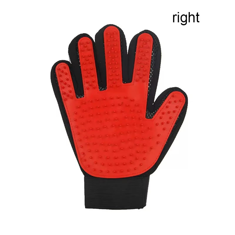Pet Hair Glove Comb Pet Dog Cat Grooming Cleaning Glove Deshedding Hair Remover Massage Brush Animal Supplies Cat Accessoies