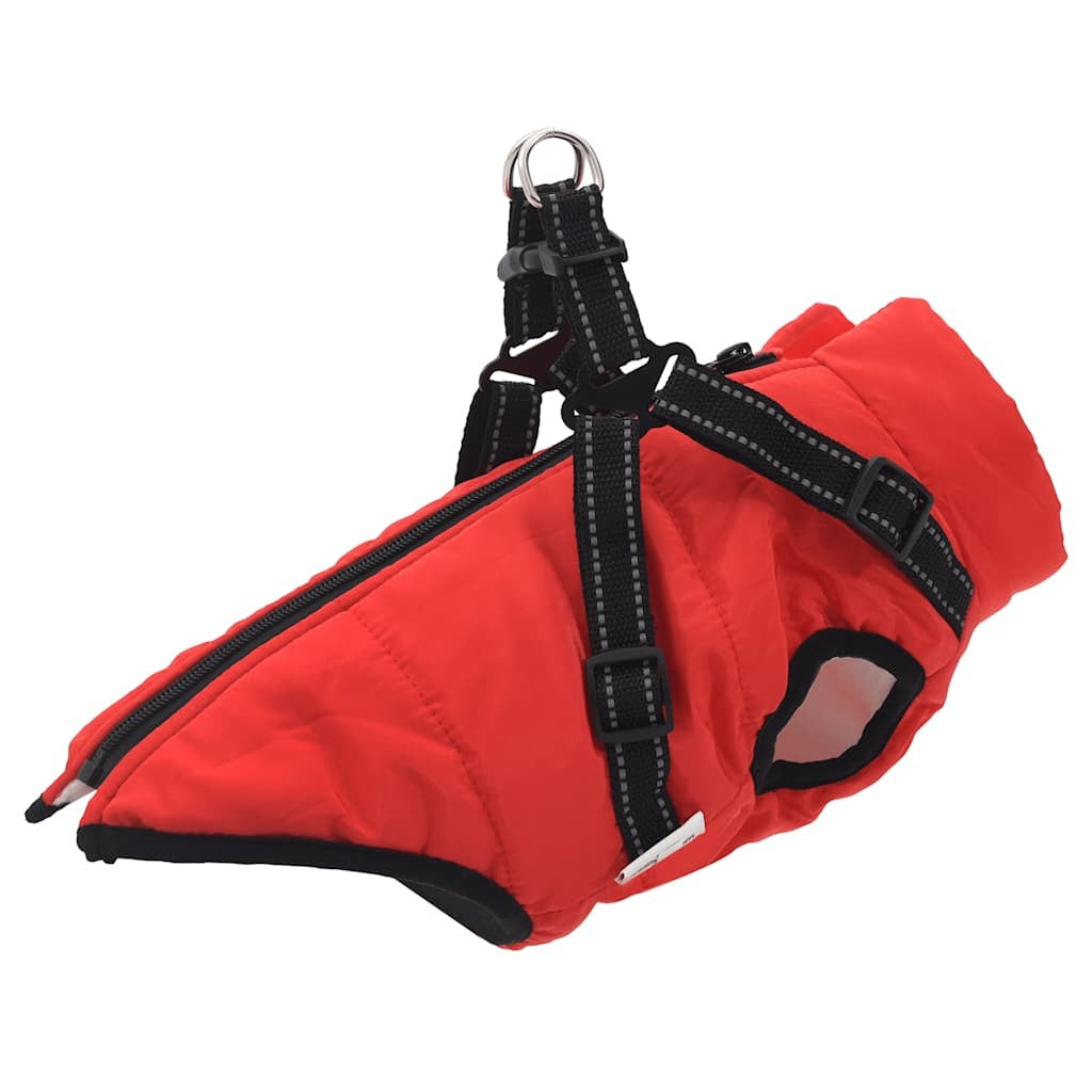 Hundemantel Hundejacke Hundeweste Mit Geschirr Wasserdicht Reflektierend Vidaxl