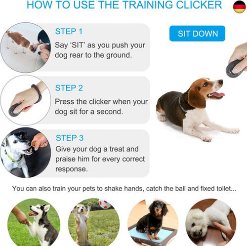 Hunde Clicker, 4 Stück Trainings-Clic