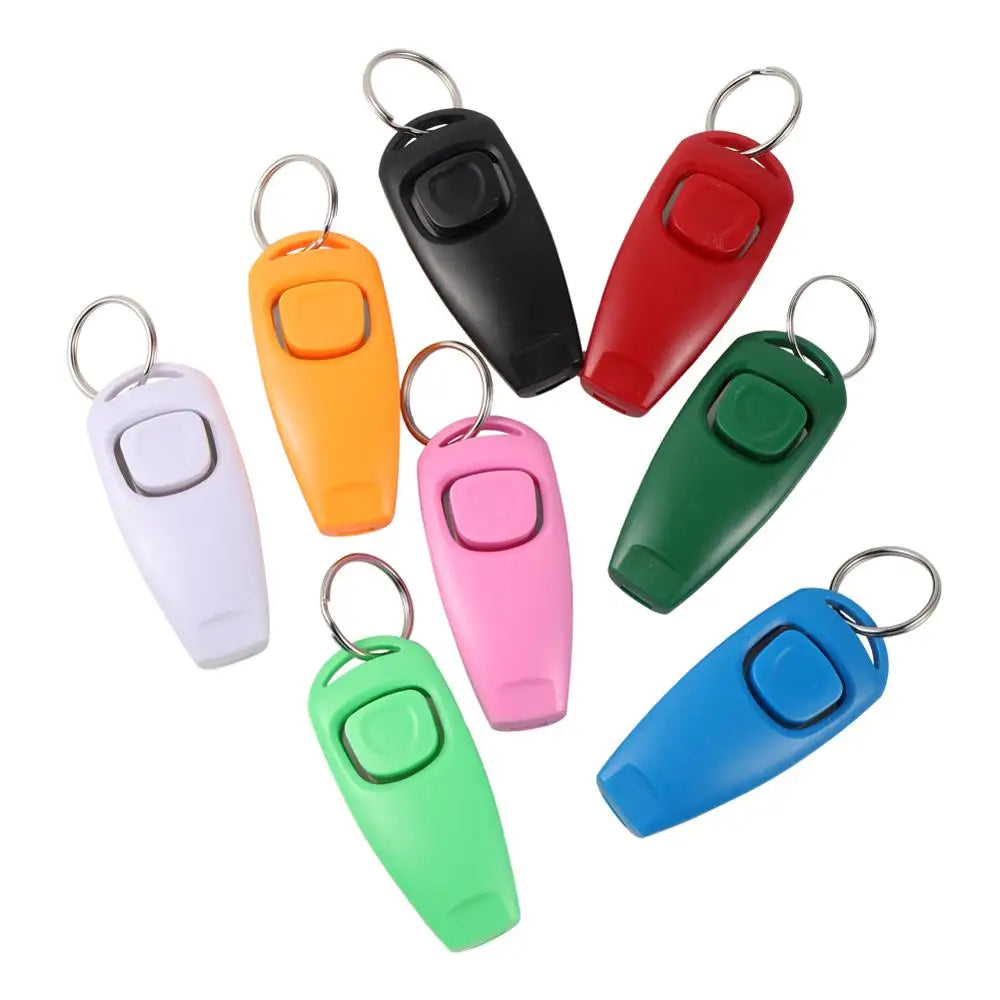 Pet Dog Whistle and Clicker Training Aid for Bark Control - Portable Trainer Tool for Puppies
